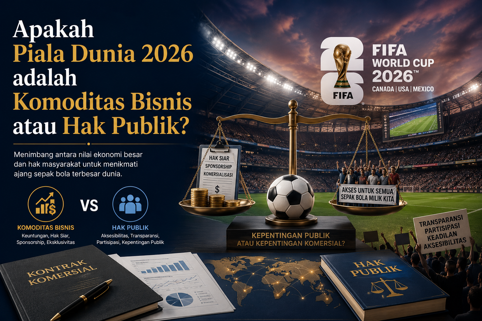Apakah Piala Dunia 2026 adalah Komoditas Bisnis atau Hak Publik?